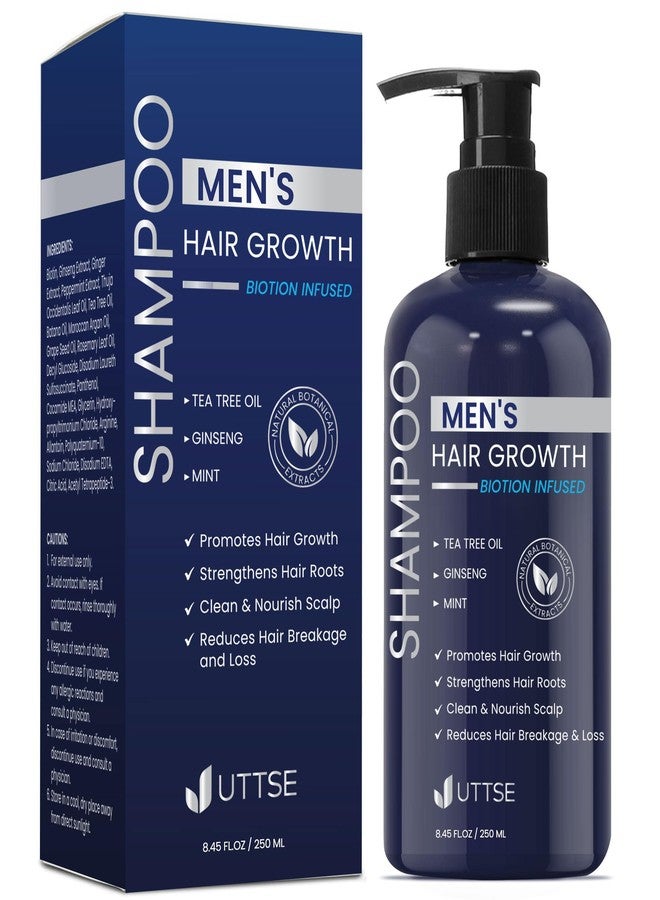 Root Activator Shampoo for Men: Hair Growth Shampoo for Hair Loss and Thinning Hair - 6.76 fl oz / 200 mL - Green Tea